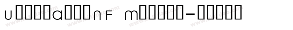 UppenArmsNF Medium字体转换